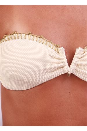 Woman gold bathing suit Stefania Montesano Capri | FASCIAORO